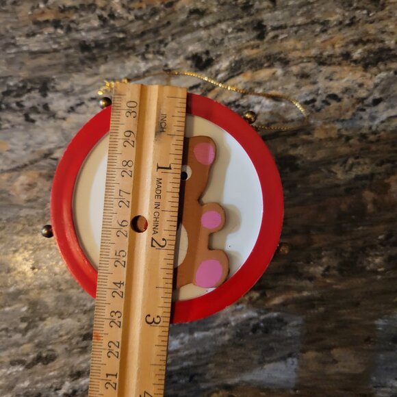 Vintage Bear Toy Drum Christmas Ornament - Picture 6 of 6